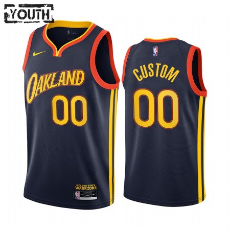 Kinder NBA Golden State Warriors Trikot Benutzerdefinierte 2020-21 City Edition Swingman